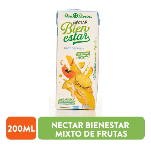 Néctar Dos Pinos UHT Bienestar Mix Frut -200ml