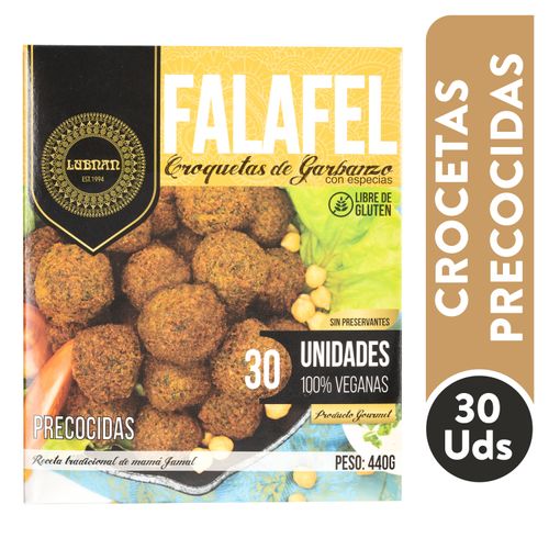 Croquetas precocidas Lubnan falafel de garbanzos - 440 g