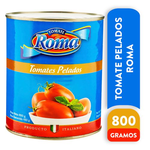 Tomate Roma enteros y pelados enlatados - 800 g