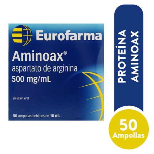 Aminoax Eurofarma ampollas bebibles 500 ml caja 10 ampollas - Precio indicado por ampolla
