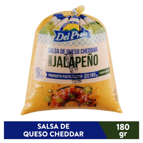Salsa de queso Del Prado jalapeño - 180 g