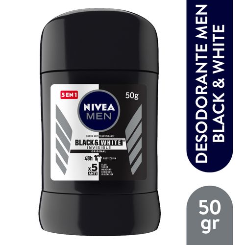 Desodorante Nivea Barra Men Black White - 50 g