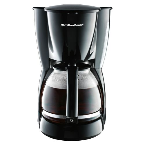 Cafetera Hamilton Beach negra capacidad 12 tazas
