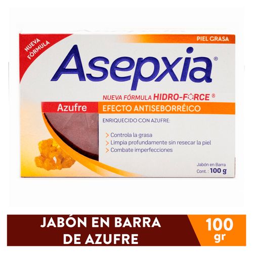 Jabón Asepxia azufre - 100 g
