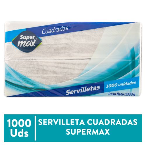 Servilleta Supermax Cuadrada - 1000 unidades