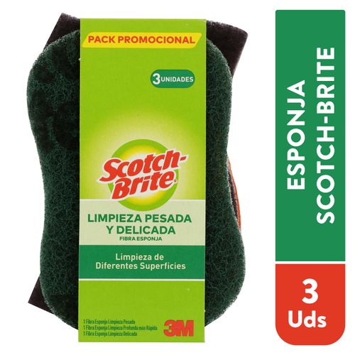 Esponja Scotch Brite On Pack Surtida - 3 Uds