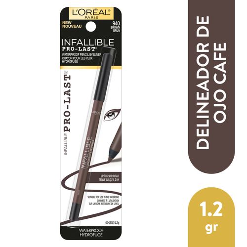 Lápiz Delineador De Ojos L'Oréal Paris Infallible Pro-Last Liner Brown - 1.2 g