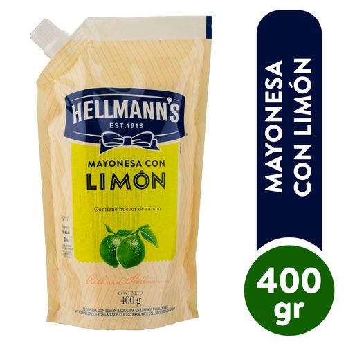 Mayonesa Hellmanns, Limón Doy Pack -400g