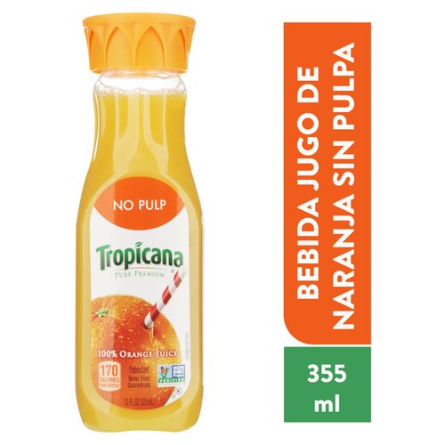 Jugo Tropicana Naranja Sin Pulpa - 355ml