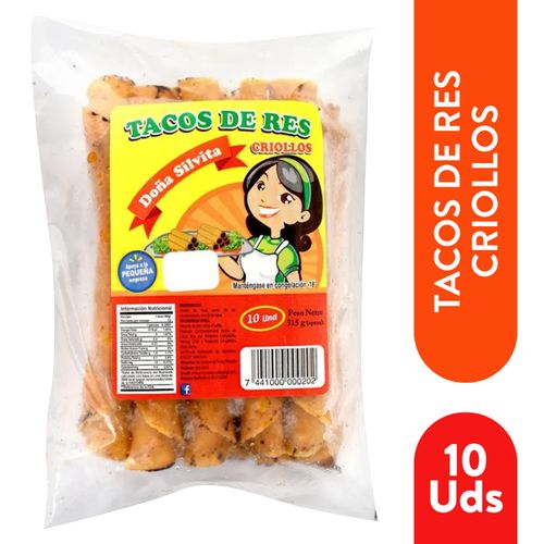 Tacos Doña Silvita de Carne 10 Uds - 315 g