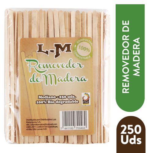 Removedor LM de madera para café – 250 Uds