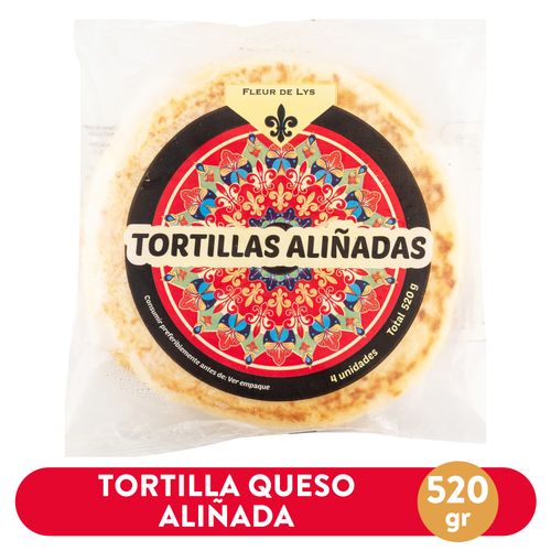 Tortilla Fleur De Lys Aliñadas Con Queso Grandes - 520 g
