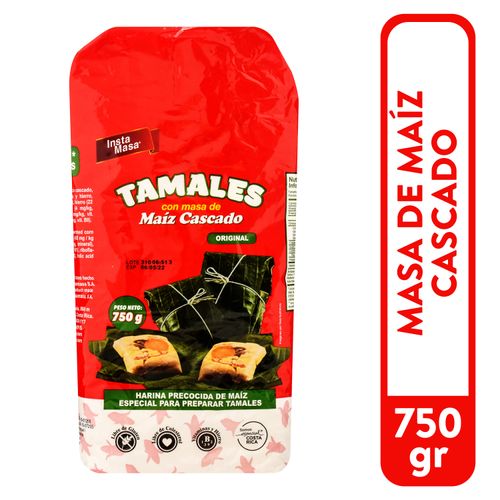 Harina Insta Masa de maíz cascado para tamales - 750 g