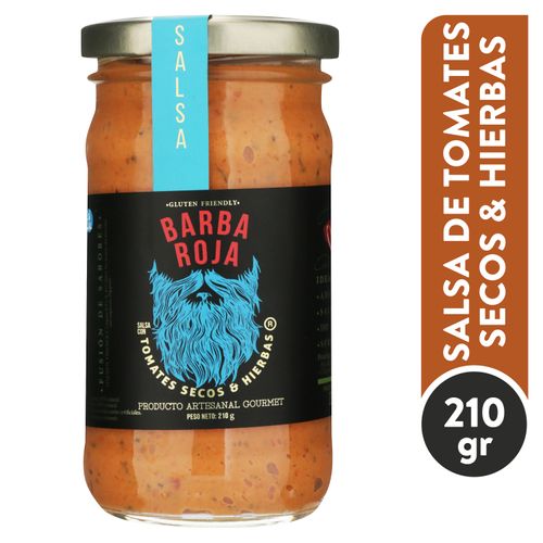 Salsa artesanal Barba Roja de tomates secos - 200 g