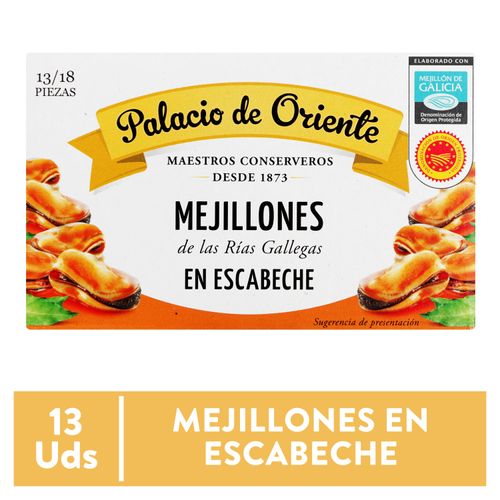 Mejillones Palacio De Oriente Rias Gallegas Escabeche - 115 g