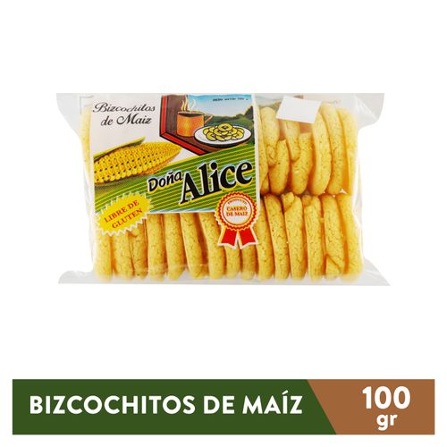 Bizcochos Doña Alice de maíz - 100 g