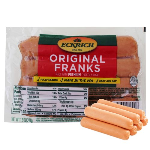 Salchica Eckrich pollo y cerdo gigante - 340 g