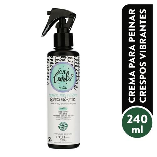 Acondicionador para cabello Griffus love curls leave in crespos - 240 ml
