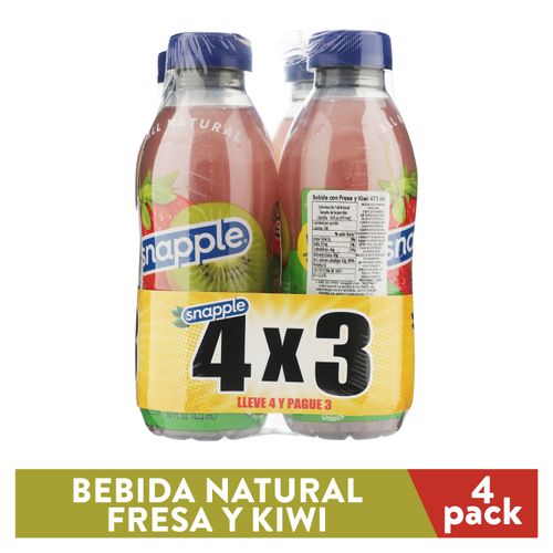 Jugo Snapple sabor kiwi fresa 4 uds - 473 ml 1892 ML