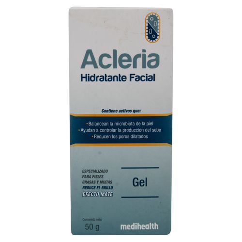 Hidratante facial Acleria en gel con efecto mate - 50 g