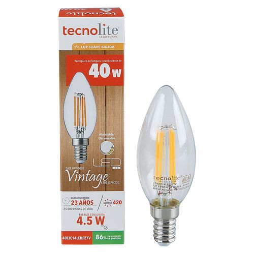 Bobara Led Filamento 4 5w127v2700k420lm