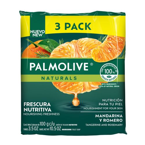 Jabón Palmolive, Mandarina Rome, 3pack -300g