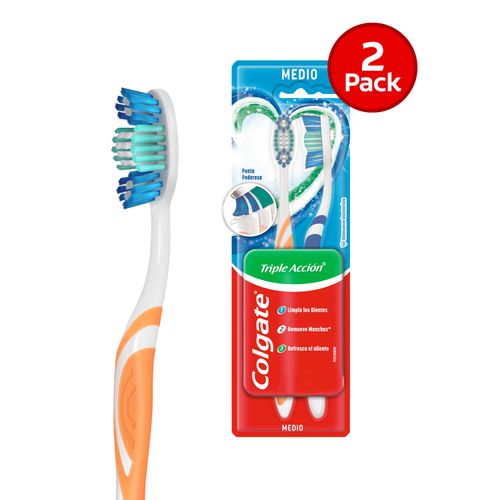 Cepillo Dental Colgate, Triple Acción 2 Pack