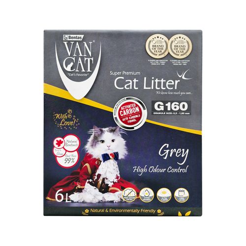 Arena para gato Vancat, carbón caja -6L