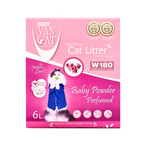 Arena para gato Vancat baby powder - 6 l
