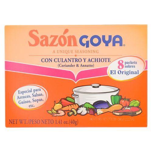Sazonador Goya con culantro y achiote - 40 g