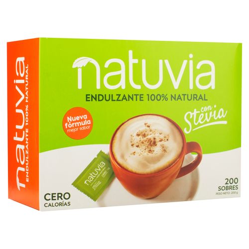 Endulzante natural Natuvia con stevia sin calorías - 200 g