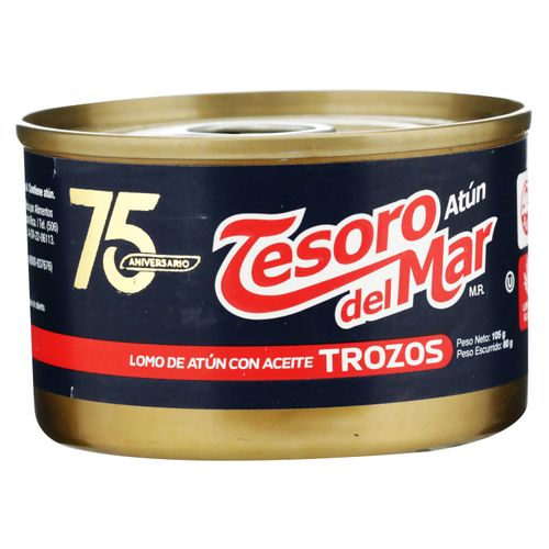 Atún Tesoro Del Mar trozos lomo en aceite - 106 g