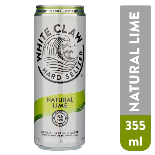 Bebida Sparkling white claw natural lime - 355 ml