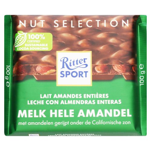 Chocolate Ritter leche con almendras - 100 g