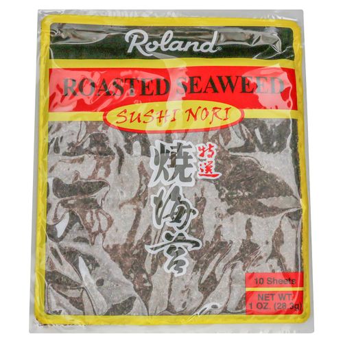 Alga Roland tostada para sushi 10 hojas - 28 g