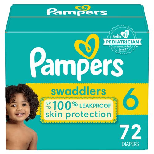 Pañales Pampers Swaddlers Talla 6, 16kg -72uds