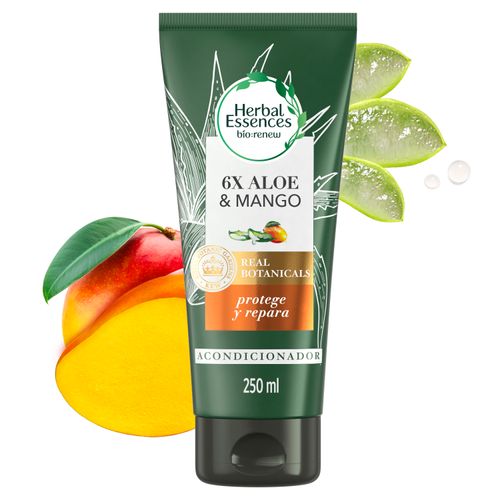 Acondicionador Herbal Essences bio renew con aloe vera y mango protege y repara - 250 ml