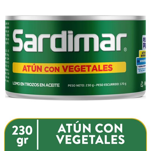 Atún Sardimar Vegetales En Aceite - 170gr