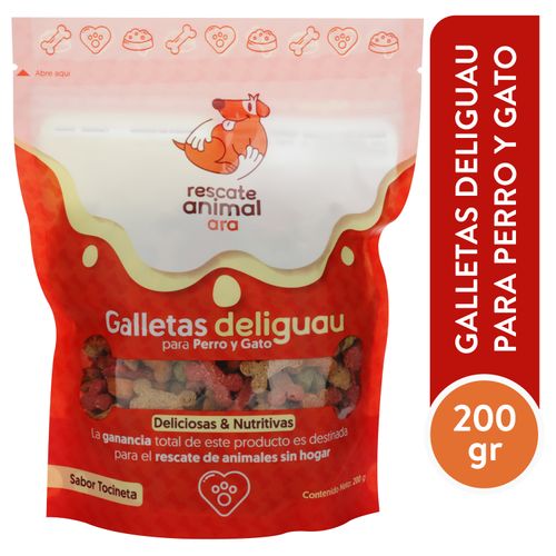 Galleta Deliguau para perro sabor tocineta - 200 g