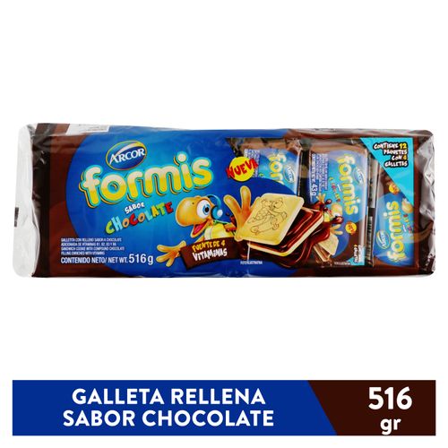 Galletas Formis rellenas de chocolate - 516 g