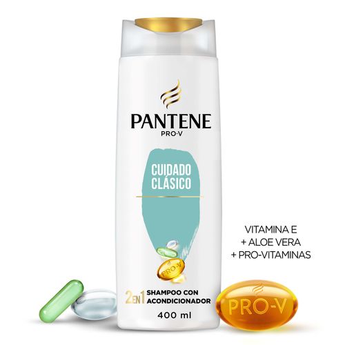 Shampoo con Acondicionador 2 en 1 Pantene Pro-V Cuidado Clásico 400 ml