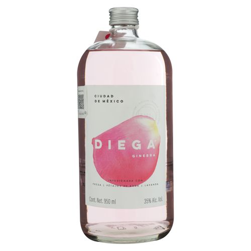 Ginebra rosa Diega infusionada con fresa - 950 ml