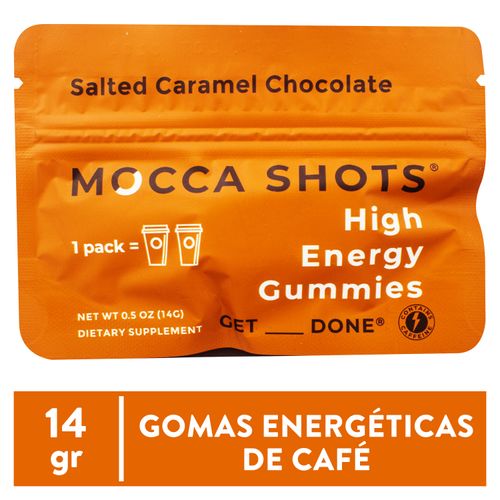Gomitas Mocca Shots, Chocolate y caramela -14g