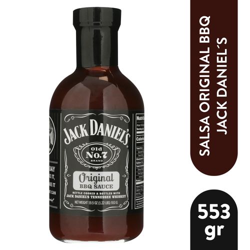 Salsa barbacoa Jack Daniel's original y libre de gluten - 553 g