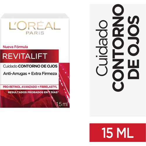 Contorno de Ojos Antiarrugas L'Oréal Paris Revitalift con Pro-Retinol - 15 ml