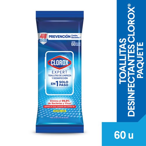 Toallitas Desinfectantes Clorox Paquete - 60Uds
