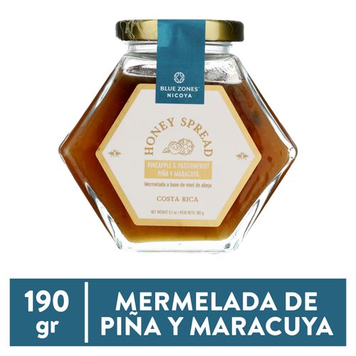 Mermelada Blue Zone Maracuaya Miel Abeja -190 g