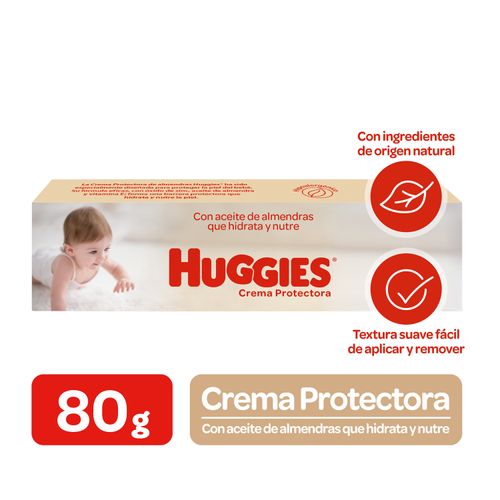Crema Protectora Huggies Almendras Hidrata Y Nutre -80gr