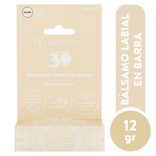 Protector labial Sunspectra sin color FPS 30 - 12 g