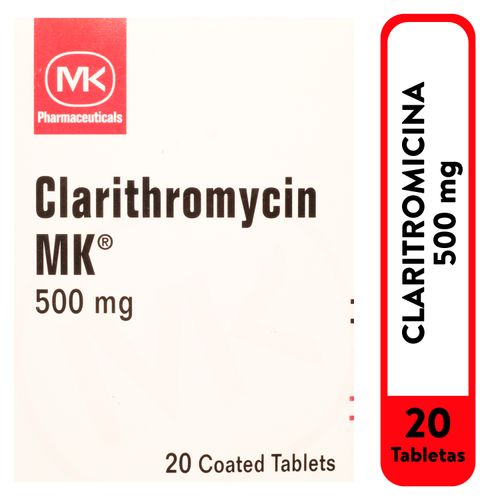 CLARITROMICINA MK 500MG X20 TAB